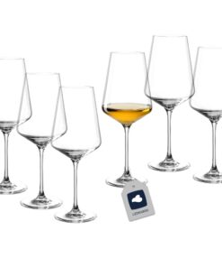 LEONARDO HOME Weißweingläser Puccini • Kratzfeste & Spülmaschinenfeste (560 ml) • Zeitlose Gläser für Weißwein • Moderne