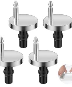 Lixiluxia WC Sitz Befestigung 4 Stück + Toilettendeckel Halterung + Reparatur Zubehör für Toilettensitze