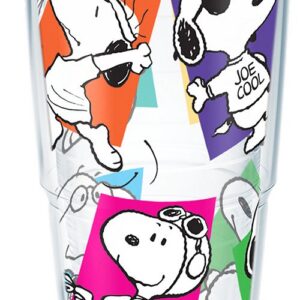 Tervis 1300485 Peanuts - Insulierte Trinkflasche 24oz für Erwachsene bei Bedarfslässigkeiten mit Umhängetasche und orang