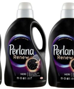 Perlana Renew Lana Black Waschmittel für Schwarz und Dunkel | Erneuerung und Farbstärkung | Perlana Renew Lana Black Wä