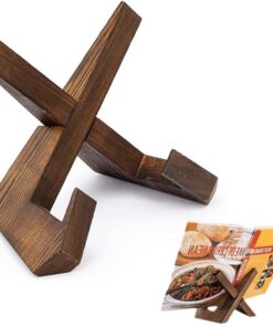 Holz Kochbuchhalter für die Küche - Vintage Leseständer zum Auslegen von Kochbüchern und Zeichnungen, ideal für hobbyis