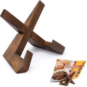 Holz Kochbuchhalter für die Küche - Vintage Leseständer zum Auslegen von Kochbüchern und Zeichnungen, ideal für hobbyis