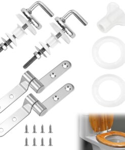 Universal WC-Sitz Befestigung Edelstahl Ersatzteile für Toilettendeckel Abdeckung Reparaturtools