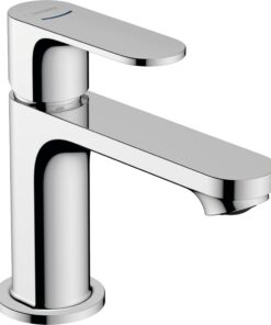 Hansgrohe Rebris S Waschtischarmatur WC ohne Ablauf für Gäste Wasserhahn 84mm EcoSmart Wassersparend Chrom 72503000