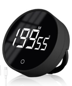 Cuteefun Küchenwecker Wiederaufladbarer + 199 Minuten Küchentimer mit Starkem Magnetfeld + Produktivitäts Timer zum Back