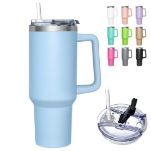 HNCY Thermobecher Kaffeebecher zu Go Edelstahl Isolierung 1180ML Thermo Becher mit Strohhalm und Griff