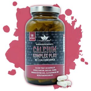 Naturalie® Calcium Kapseln 3-fach Komplex plus Bor für Damen | Bioverfügbar und laborgeprüft | 230 mg reines Calcium pro