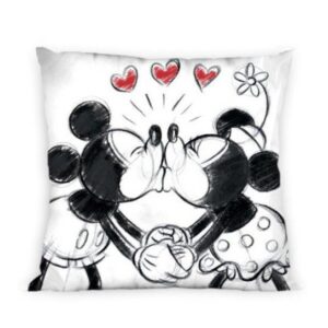 **Klaus Herding GmbH Mickey und Minnie Maus Kissenbezug für Kinderzimmer 40x40cm** | **Klaus Herding GmbH Disney Mickey