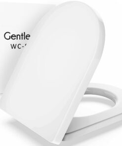 Gentlemen® Premium WC-Sitz Antibakteriell Duroplast QuickClean Einfacher Einbau Toilettendeckel Klodeckel D Form