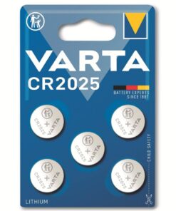 VARTA Batterien CR2025, 3V Lithium Coin, 5 Stück, Kinderresistente Verpackung, für Autoschlüssel, Fernbedienungen und Wa