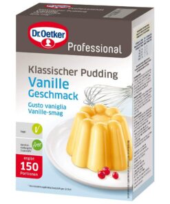 Dr. Oetker Klassischer Pudding mit Vanille-Geschmack für Profis und Amateure bei Mahlzeiten und Feierlichkeiten - Homoge