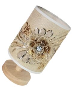 Hemobllo Tischlampe floraler USB-betrieben für Schlafzimmer und Schreibtisch