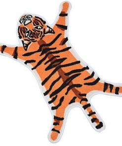 Tiger bedruckter Teppich/Matte für Badezimmer: Rutschfester Fußmatte, saugfähiger Badewannenteppich, perfektes Heimdekor