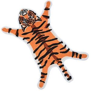 Tiger bedruckter Teppich/Matte für Badezimmer: Rutschfester Fußmatte, saugfähiger Badewannenteppich, perfektes Heimdekor