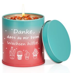 PRSTENLY Lehrer Geschenk Lavendel Duftende Kerzen 9OZ, Abschiedsgeschenk für Lehrerin, Danke Erzieherin Weihnachtsideen