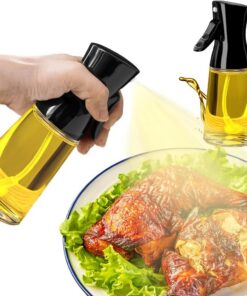 Olivenölspenderflasche Kochen Salat Grillen 180ml Großer Sprühbereich Schwarz