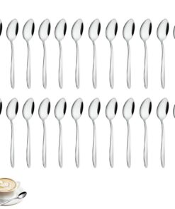 Gymdin Edelstahl Teelöffel Set 24 Stück, Spülmaschinenfest, Modern für Küche/Haushalt/RaumSERVICE