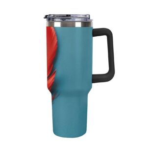 AQRJLPM A Red Feather Autobecher, aus Edelstahl, 1,2 l, mit isotroper Isolierung, für kalte und heiße Getränke, ideal fü