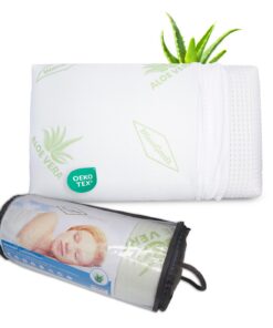 MaxxGoods orthopädisches Nackenstützkissen - Kopfkissen für Wasserbetten, Kinder & Bauchschläfer (42cm x 70cm x 10cm)