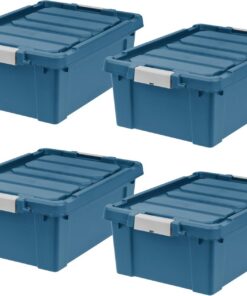 Iris Ohyama USA 11,75 Gallone abschließbare Aufbewahrungsbehälter, robuste Ausrüstungsbox, für die Garage