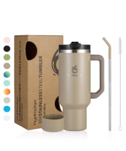 Hydro2go Thermobecher Greige - BPA-frei, Spülmaschinenfest, Hält Getränke 10H heiß & 12H kalt – Isolierbecher To Go 1200