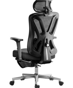 Hbada P5 Ergonomischer Bürostuhl, atmet aktiv, für Schreibtisch, schwarz