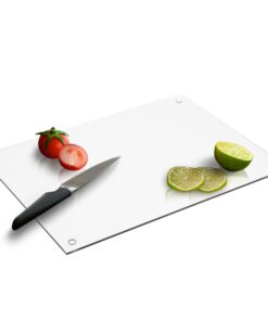 Muldale Hitzebeständiger rutschfester Arbeitsplattenschutz – 40x30cm Glasschneidebrett für Küchenarbeitsplatte