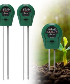 PLLYPE Feuchtigkeitsmessgerät für Pflanzen, Bodentester mit PH/Feuchtigkeit/Licht, ideal für Rasen- und Gartenarbeit, ba