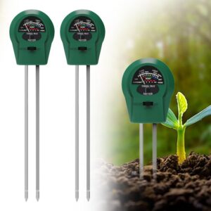 PLLYPE Feuchtigkeitsmessgerät für Pflanzen, Bodentester mit PH/Feuchtigkeit/Licht, ideal für Rasen- und Gartenarbeit, ba