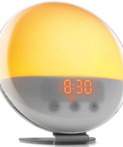 Top Life Lichtwecker - Tageslichtwecker für Erwachsene –FFEgger-Flaschenglas-Design, Lichtvolles Erwachen im Morgenlicht