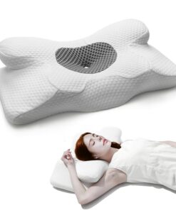 Japzam Memory Foam Ergonomisches Nackenkissen für Rücken zum Schlafen | Japzam Orthopädisches Nackenstützkissen mit Mem