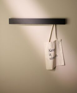 Designfabrik Hamburg Modernes Design-Metal-Garderobenleiste mit verdeckten Haken | Kleidungsgarderobe für moderne Zimmer