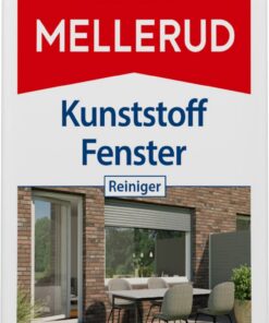 MELLERUD Kunststoff Fenster Reiniger - Hocheffektiver Reiniger gegen Verschmutzungen | 1 x 1 l | Ideal für Kunststoff- u