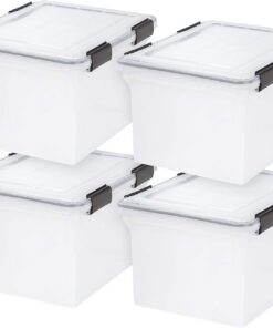 IRIS USA, Inc. Aufbewahrungsbehälter 32 l - luftdicht, transparent, robust und sicher für Lebensmittel sicherzustellen