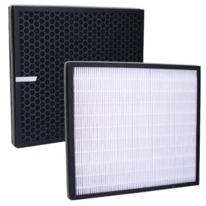 Philips 2-in-1 Kombifilter für Luftreiniger Ersatz für Philips AC4158/00 optimal für Familien im Wohnzimmer Filter 11x12
