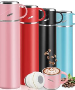 Thermosflasche 550ml, Doppelwandig Isolierte Edelstahl Wasserflasche für Sport und Arbeitsalltag, BPA Frei, Hält Heiß &