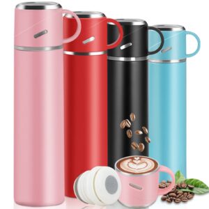 Thermosflasche 550ml, Doppelwandig Isolierte Edelstahl Wasserflasche für Sport und Arbeitsalltag, BPA Frei, Hält Heiß &