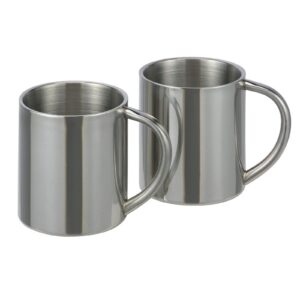 Thermobecher Edelstahl 200ml Doppelwandig Isolierbecher 2er Set Kaffee Thermo Tasse
