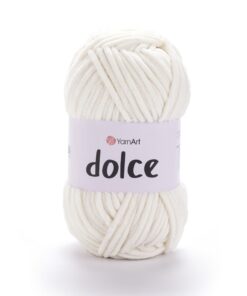 Yarnart Dolce Garn weiches Chenille-Samt, super sperriges Garn für Decken-Amigurumi-Häkelprojekte, 100 g, 130 Meter