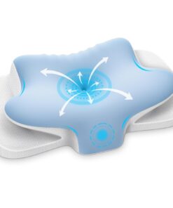 Memory Foam Nackenkissen Ergonomisch Atmungsaktiv für Seitenschläfer
