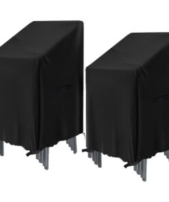 GARPROVM Schutzhülle für Gartenstühle – 2er Set 72×72×120 cm, wasserdichtes Oxford-Stoff, wetterfest GARPROVM Abdeckung