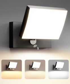 Außenlampe mit Bewegungsmelder 3CCT 24W IP65 Anthrazit