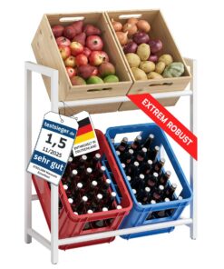STEELSØN Macondo Kastenständer für Getränkekisten - stabil & Platzsparte - 4-Kisten-Regal - passt zu Bier- und Obstkiste