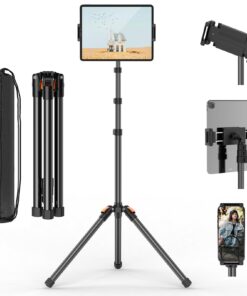 XXZU 182CM Tablet Halterung Stativ, hochkompatibel, ideal für Ansehen und Live-Streaming, 360 ° drehbar, Höhenverstellba