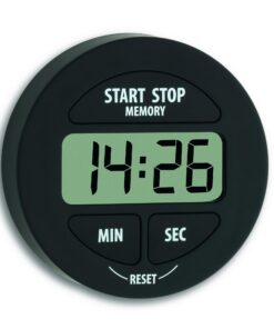 TFA Dostmann Digitaler Timer und Stoppuhr - klein und handlich, magnetisch, Memory-Funktion, ideal für Küche, Sport und