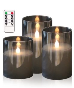 HIYAALED Flammenlose Kerzen für Hochzeiten und Partys mit Timer und Fernbedienung