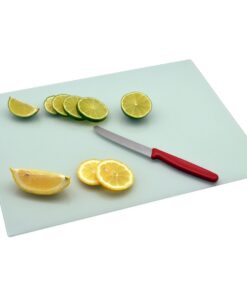 Harbour Housewares Glasschneidebrett 40 x 30 cm Weiß - Küchenschutz Schneideunterlage zum Kochen & Backen