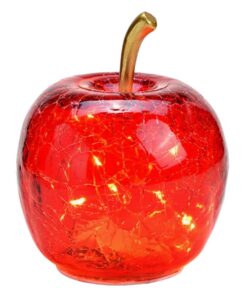 Wurm Dekoleuchte Apfel (XS) Glas, rot | LED Lichterkette, Dekolampe, Tischleuchte | Damen & Gentlemen | Party, Feiern, Z