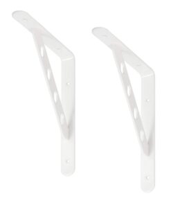 VORMANN Regalhalterung Traglast 200 kg Wohnraumkonsole | Made in Germany | Weiss Oberfläche 250 x 200 x 30 mm