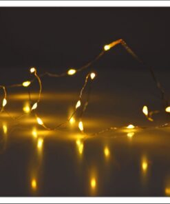 Spetebo LED Micro Lichterkette - Warmweiß - Batteriebetrieb - Innendekoration - 2,0m Lang